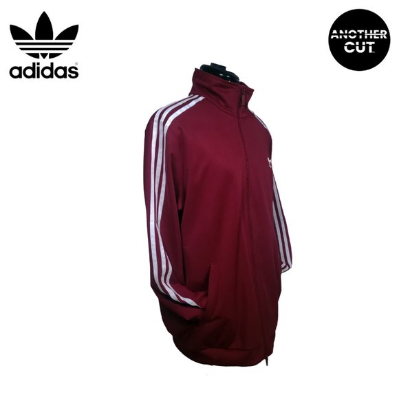 Adidas jacket for women in burgundy - Picture 3 of 4